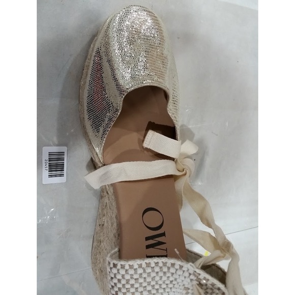 Gaimo Women's Espradille Wedge Silver 39